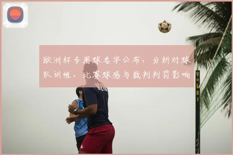 欧洲杯专用球名字公布,分析对球队训练、比赛球感与裁判判罚影响